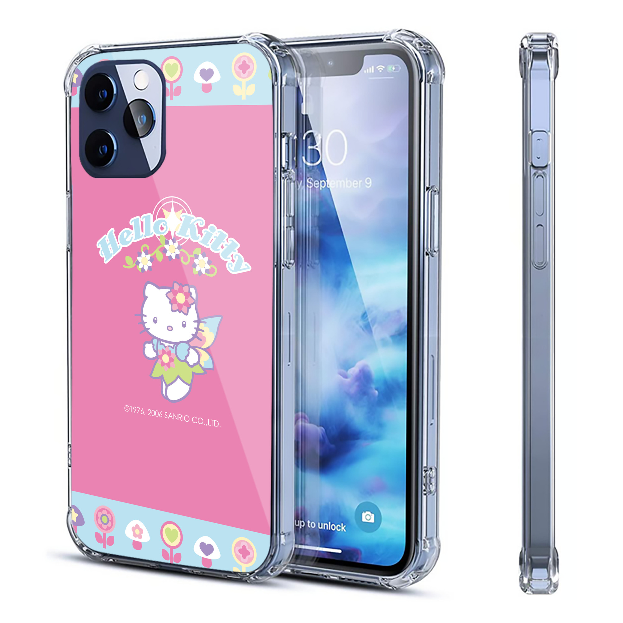 （画像用） Hello Kitty ハローキティ 【iPhone 12シリーズ対応】透明スマホケース（クリアソフトケース）